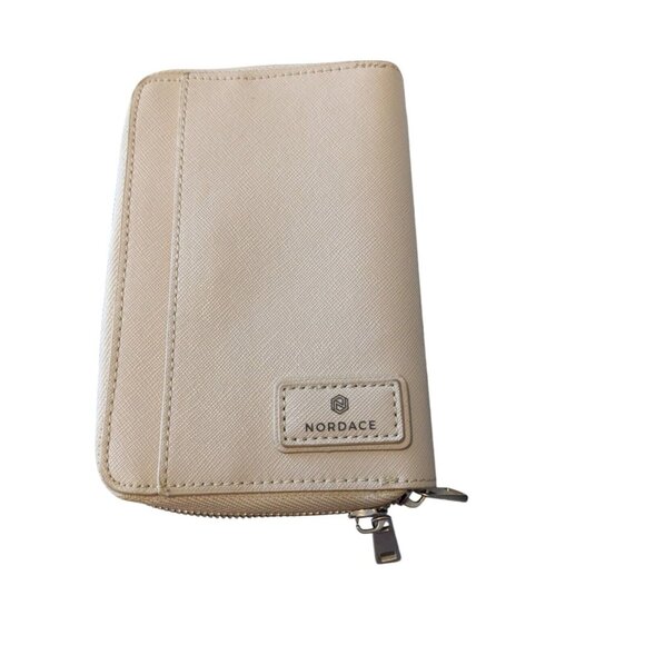 Nordace Accessories - Nordace Siena II Leather Passport Holder NEW Beige RFID Blocking With Strap